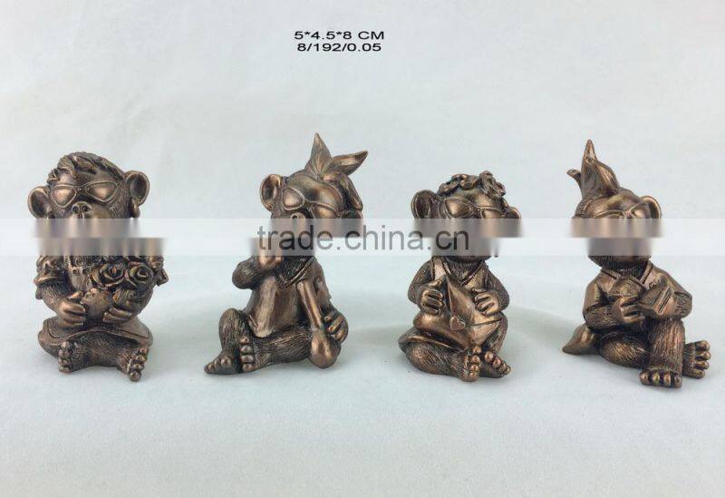 New design polyresin monkey for 2016 russia new year