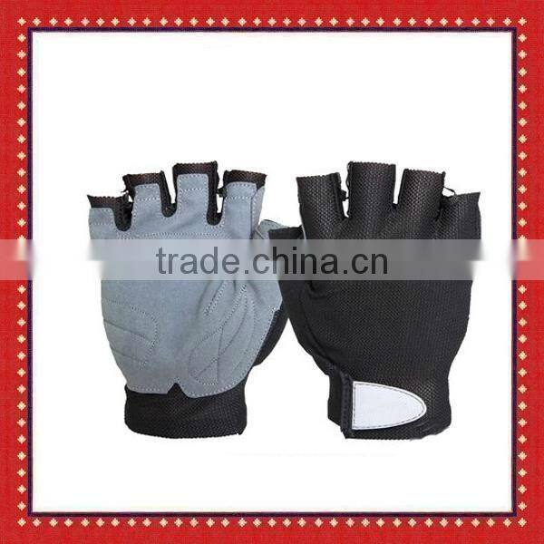 Mesh cloth Fingerless Sport gym gloves ZMA1147