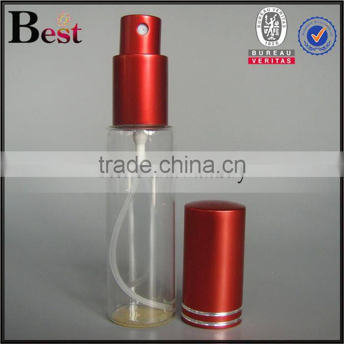 Shanghai Best 7ml 10ml 12ml perfume spray bottle empty clear perfume spray bottle aluminum plastic cap perfume spray bottle