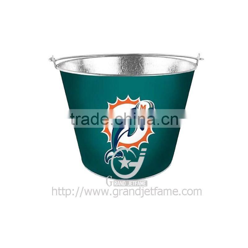 rustic party metal ice bucket