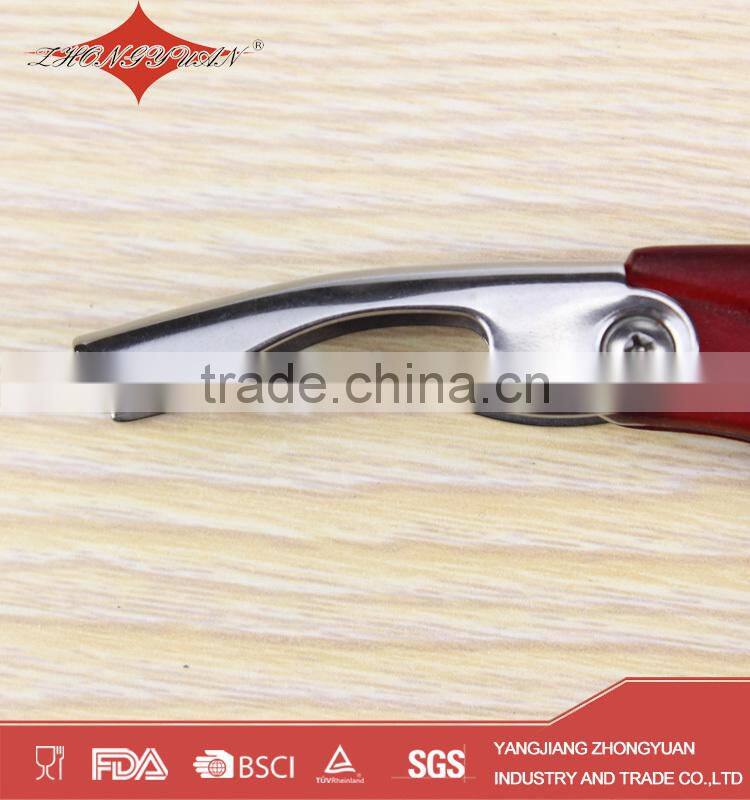 ZY-K1032 daily using multi cork corkscrew wine opener with plastic handle