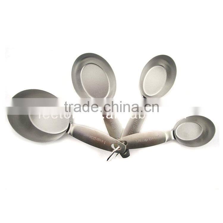 4pcs Stainless steel high quality measuring cup set
