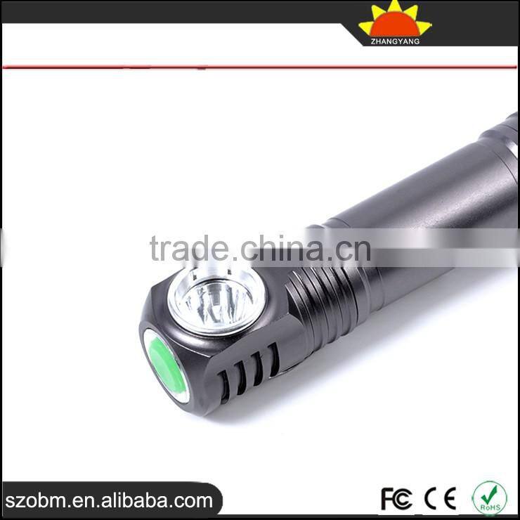 New Arrival A-D5 Aluminum Alloy Mini XPG-R5 3 Modes LED Flashlight Torch With Clips and Magnet