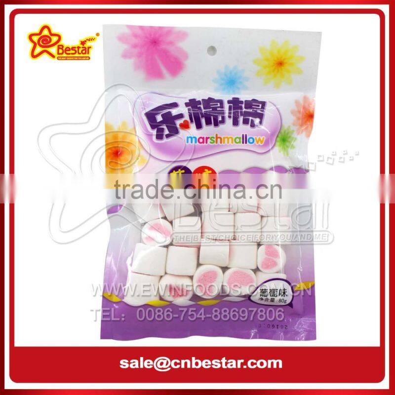 Heart Shape Marshmallow In Bag Packing