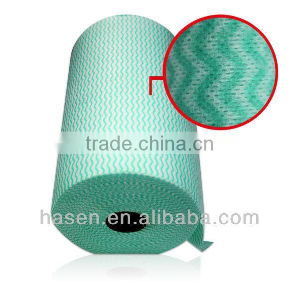 high quality wood pulp spunlace nonwoven fabric jumbo roll/cleaning product/cleaning tool