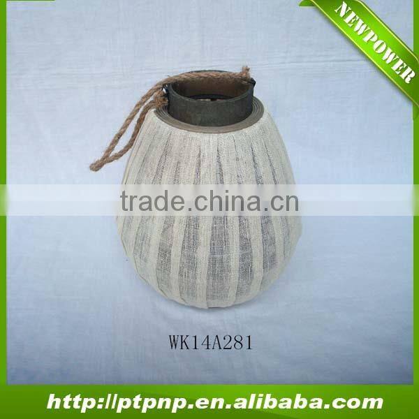 New designed bamboo lantern with colorful cloth