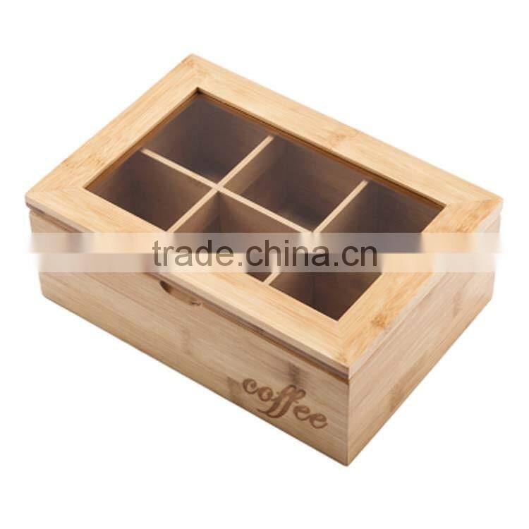 Beautiful and custom luxury black brown white glossy lacquer finish bamboo tea box