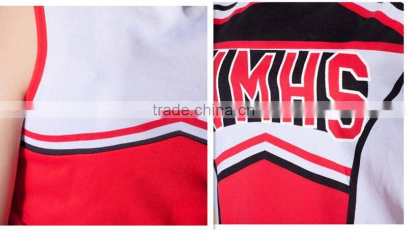 Hongen apparel OEM custom sports cheerleading uniforms sexy girl / new design cheerleading uniforms