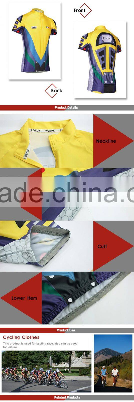 china custom coolmax 1/4 zip cycling jersey