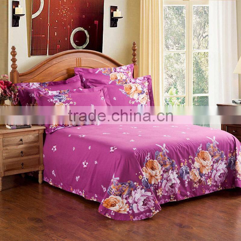 100%cotton 4pcs bedding set for home use
