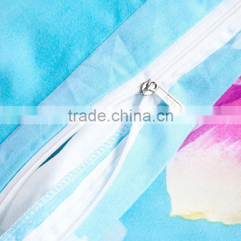 100% cotton reactive printed bedding set