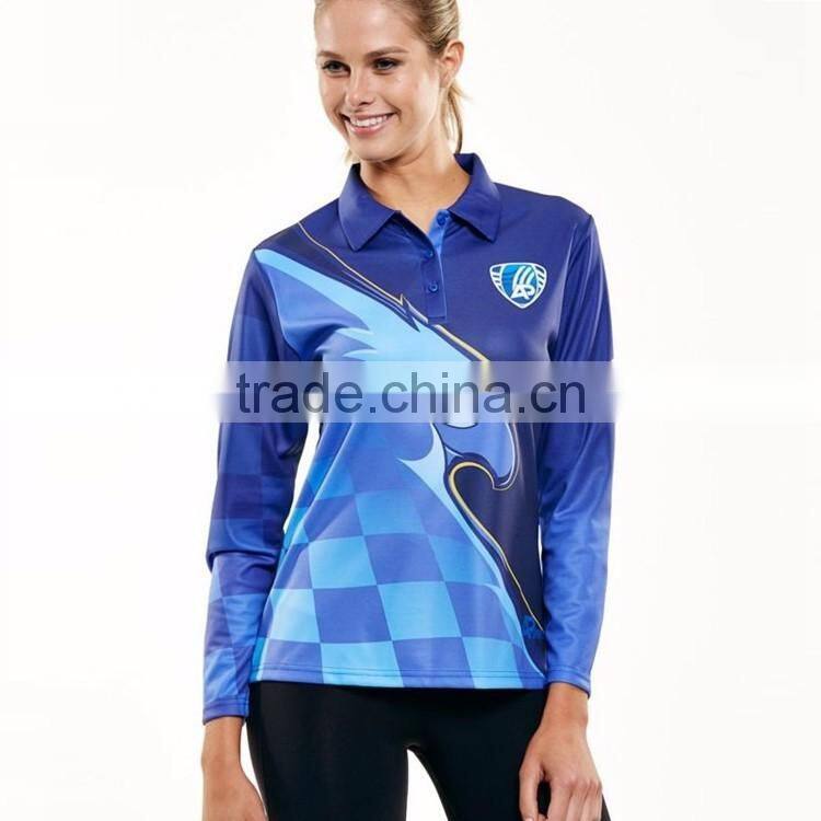 Colorful white polo long sleeve for men for event