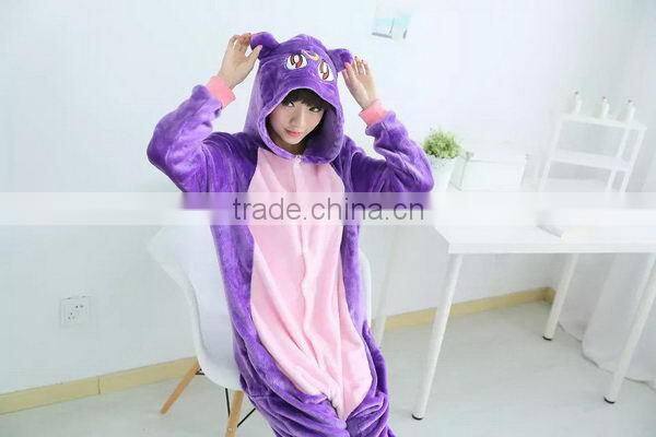 Newest fancy dress printing design carnival adult plush animal costume