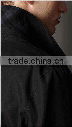 2014 Men Coat double-breasted back vent color black