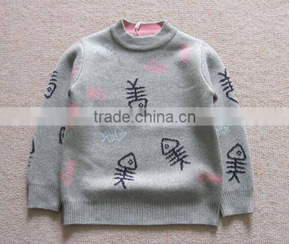 2016 high quality cotton pullover knitted pattern baby sweater design for boys