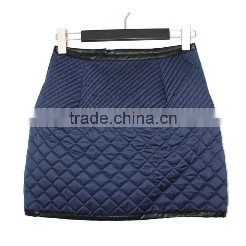 2014 2015 new design lady quilted skirt custom made pants