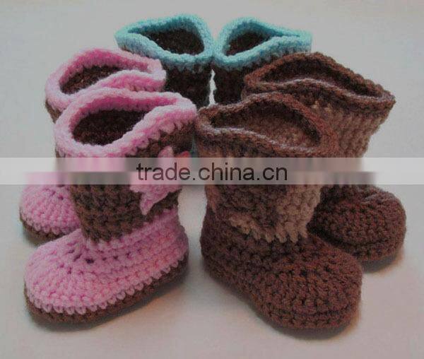most popular hand crochet free knitting pattern baby shoes