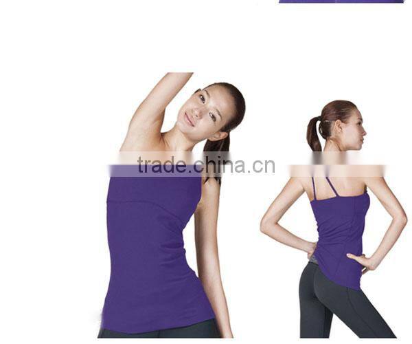 Women One Shoulder Yoga Tank Top