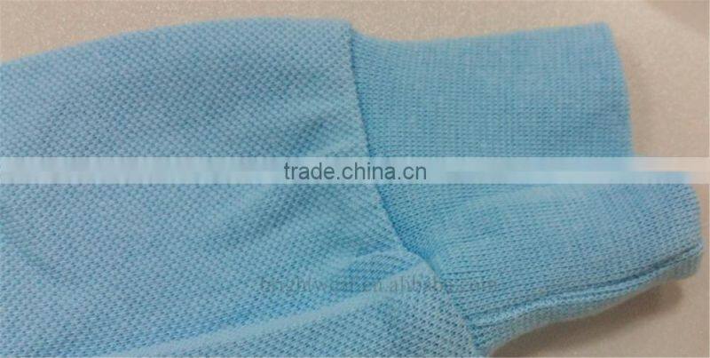 Pique school uniform polo shirt with long sleeve and rubber printing