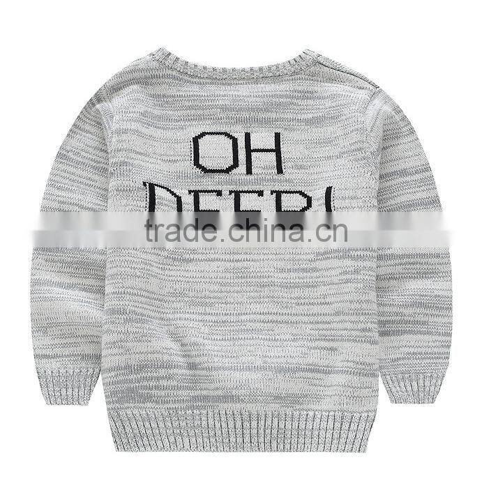 2016 Fashionable Children Cotton Knitting Deer Pattern Sweater Pullover