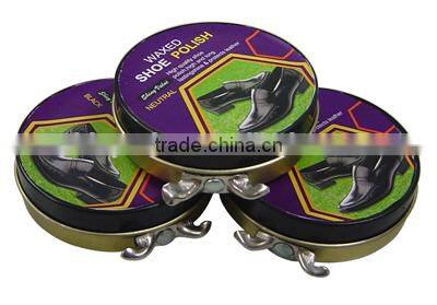 high gloss long lasting shine black tin shoe polish