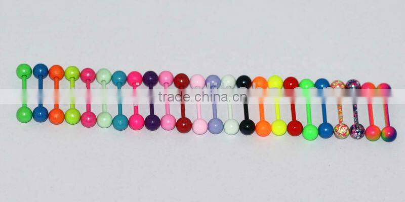 Neon Color Paint Body Jewelry Ear Gauges Flesh Tunnel