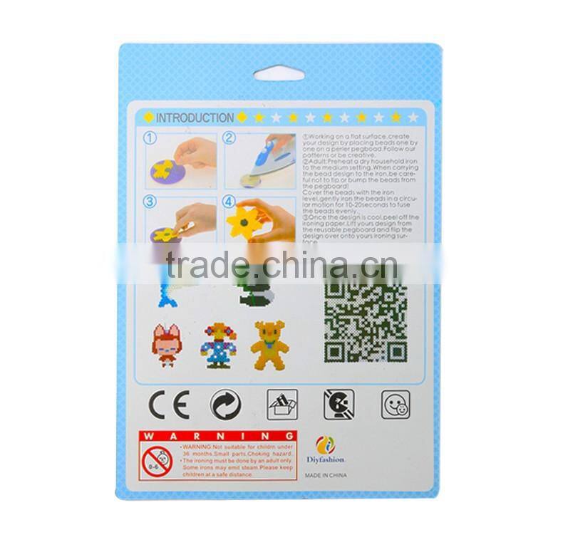 2017 Hot fashion 5mm Mix color hama perler beads set designs children toys