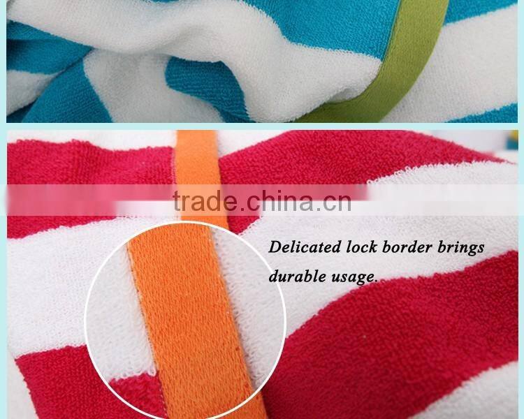 Dark blue stripe beach towel hotel,big size pool towel