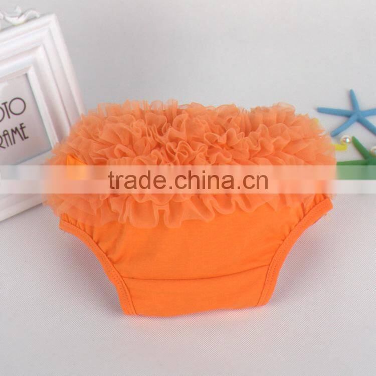 Multicolor cute cotton baby ruffle diaper cover bloomers wholesale baby shorts baby bloomers