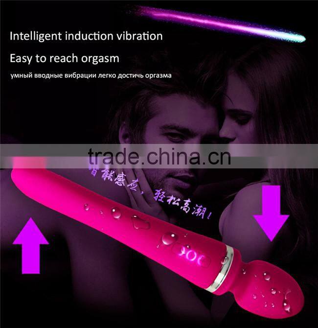 Smart Deep-Waterproof G Spot Dildo Vibrator With Dual Motor Magic Wand Massage Sex Product for Couples