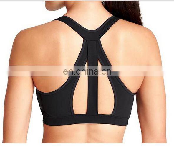 Nylon/Spandex Dry Fit Womens Gym Wear Sexy Durable Yoga Bra Wholesale Sports Bra