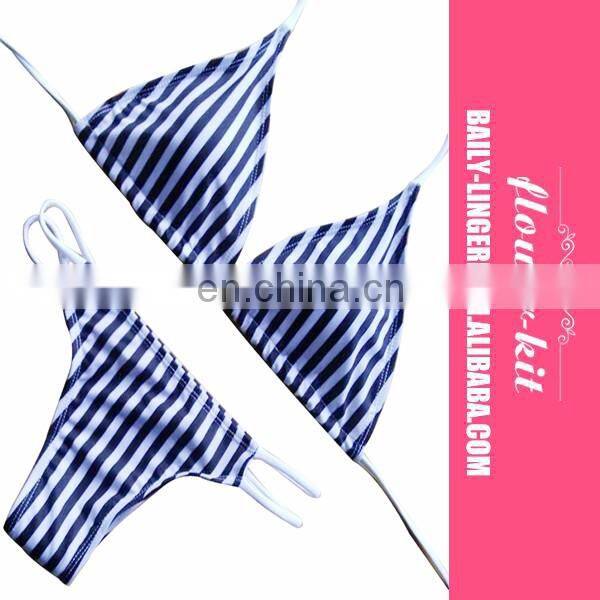 Mini Black Sexy Metal Circle Bikini Sets For Ladies