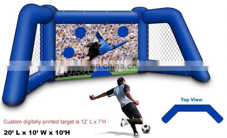 Custom inflatable football goal free kick