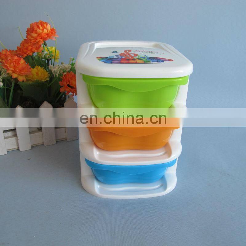2014 new product plastic 3 layer storage drawer
