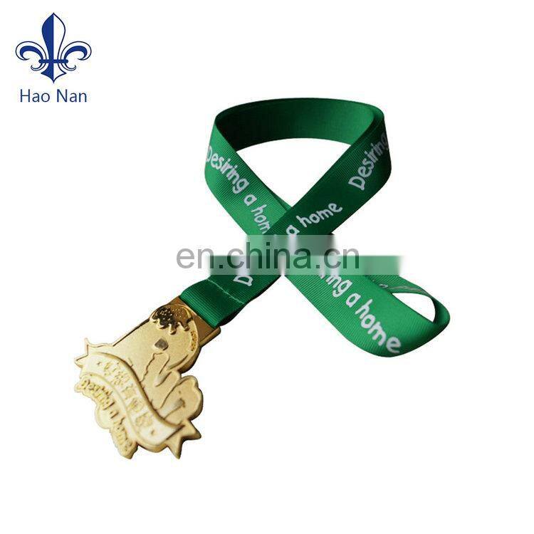 China Wholesale Good Quality Custom Printed Logo Medal Ribbon Award Ribbons