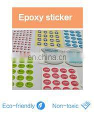 Transparent resin dome epoxy sticker,heart epoxy stickers,die cut epoxy sticker