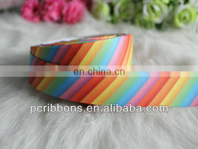 Fashion rainbow stripe ribbon