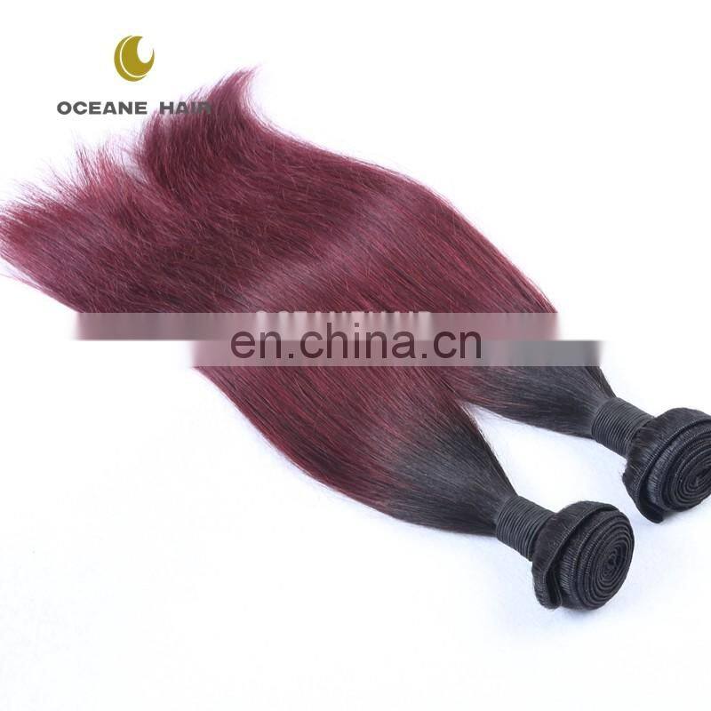 100% human hair two tone ombre hair braiding hair