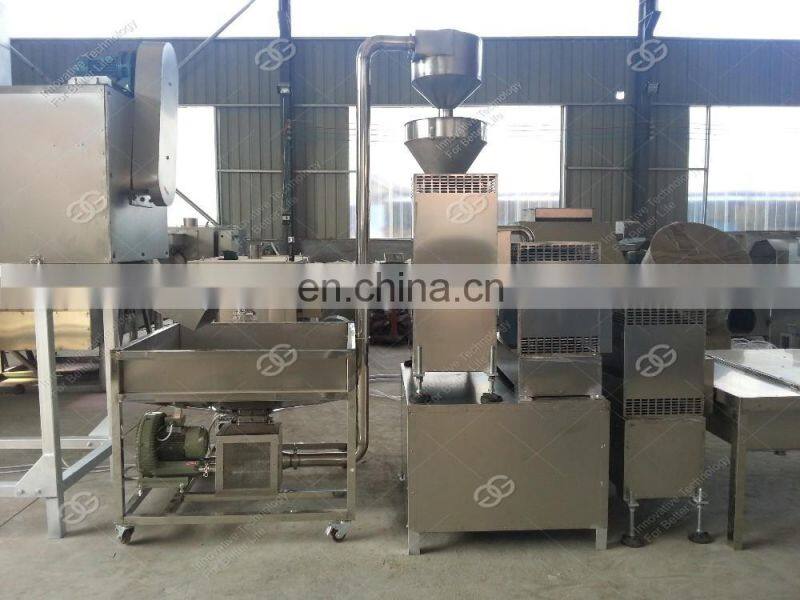 Small Scale Continuous Cocoa Bean Grinding Cocoa Almond Nut Butter Processing Sesame Tahini Peanut Butter Making Machine Line