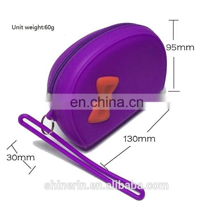 Silicone Handbag Purse Women Clutch Coin Bag Oem Design Fancy Wallet Ladies Wristlet Purse