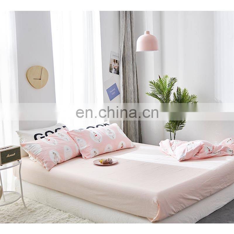 2018 new version 100% cotton bedding linen modern bed sets linen sheets duvet cover princess delicate pattern for living room