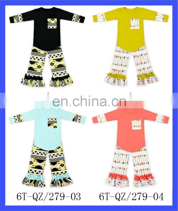 2019 Fall Girls Aztec Boutique Clothing Bulk Wholesale Kids Clothing Designer Clothing Manufacturer