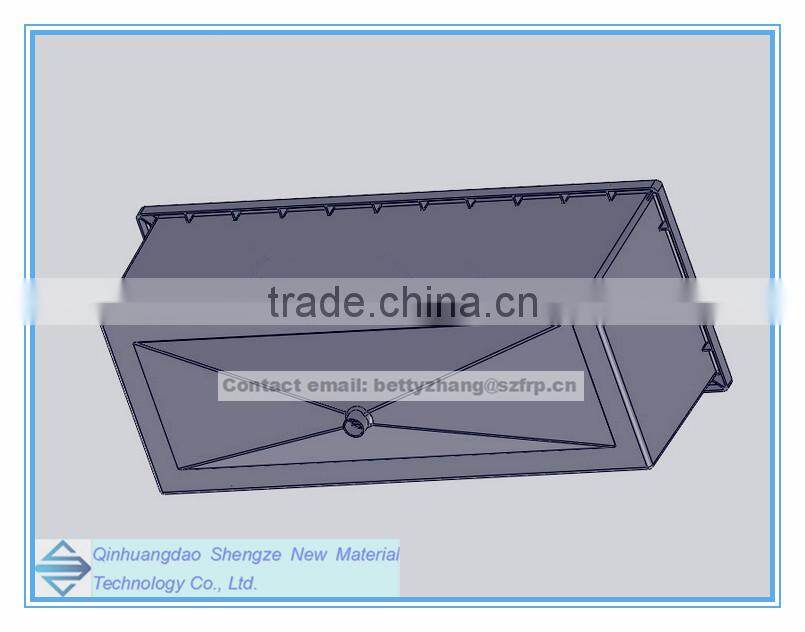 FRP fish farm tank, gel coating surface treatment, fish farming application tank