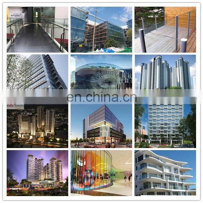 Customized safety toughened laminated glass staircases stairway