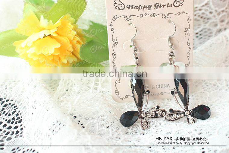 W1031 Dangling New fashion earrings 2015,new fashion earrings wholesale,black new fashion earrings