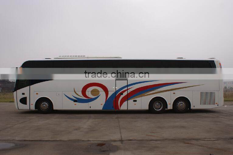 PK6137 6X4 luxury tourist bus 13.7m with 57-61 seats