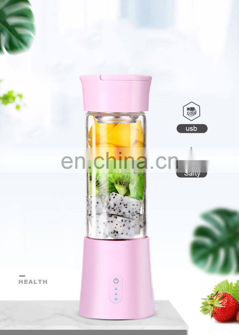 2020 The Most Popular 380ml Mixing Portable Usb Juicer Blender