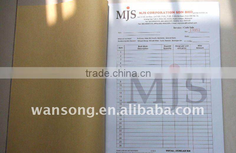 Proforma invoice printing book