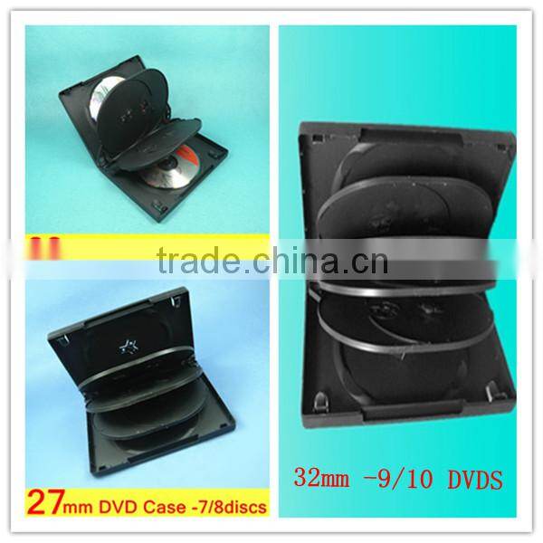 shantou factory black double 7mm short dvd plastic box