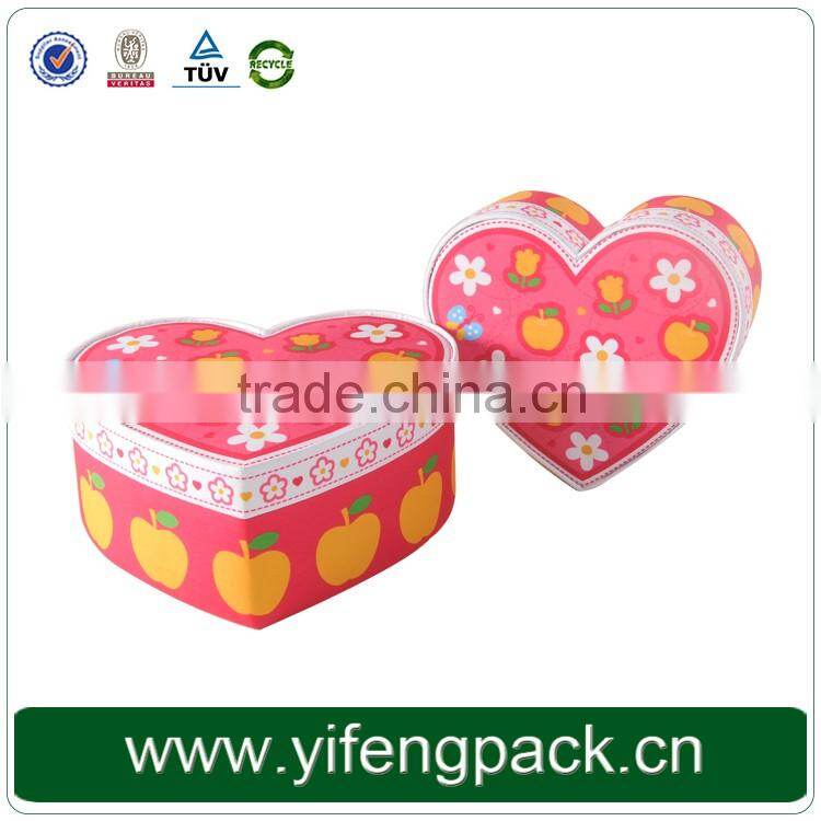 Customer request full sizes color printed Rigid waxed cardboard box cheap packaging with lid for gift